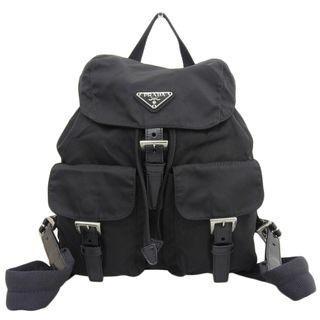 プラダ(PRADA)の【本物保証】 超美品 プラダ PRADA バックパック リュックサック ナイロン ブラック 黒 B6677(リュック/バックパック)