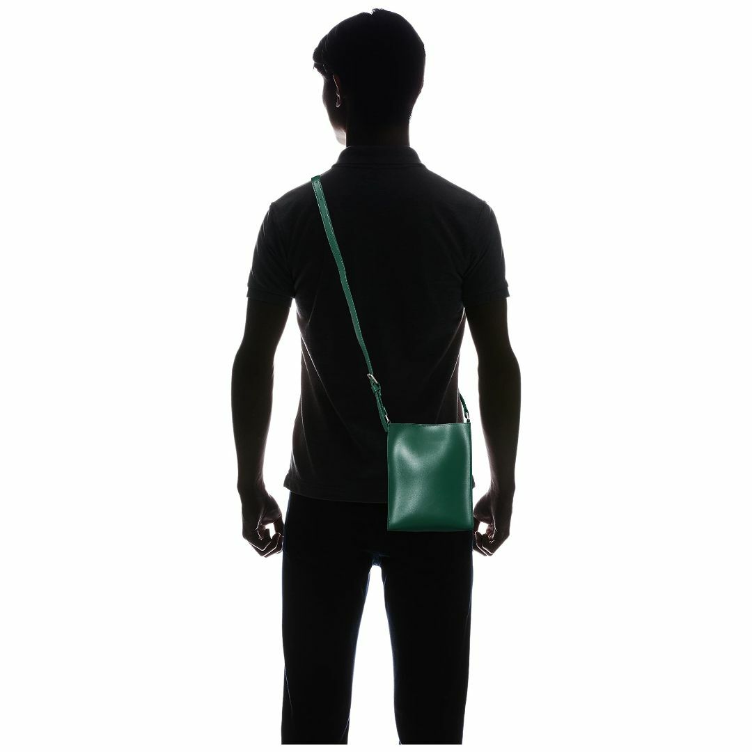 【色: グリーン(M)】[リネーム] スクエア ショルダーバッグ 斜め掛け コン メンズのバッグ(その他)の商品写真