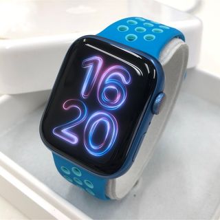 アップルウォッチ(Apple Watch)のApple Watch series7 ブルー 本体 45mm アップル(その他)