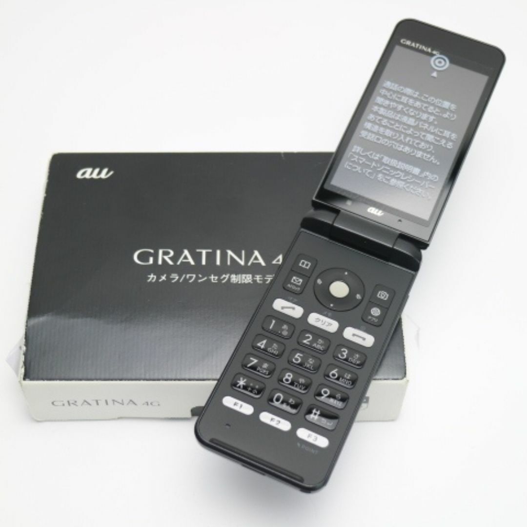 京セラ(キョウセラ)の新品 au KYF31 GRATINA 4G ブラック  M777 スマホ/家電/カメラのスマートフォン/携帯電話(携帯電話本体)の商品写真