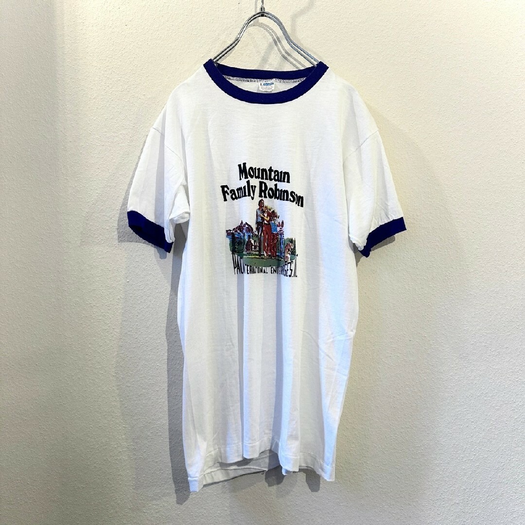 Champion(チャンピオン)の70s　チャンピオン　リンガー　白Tシャツ　バータグ　ホワイト メンズのトップス(Tシャツ/カットソー(半袖/袖なし))の商品写真