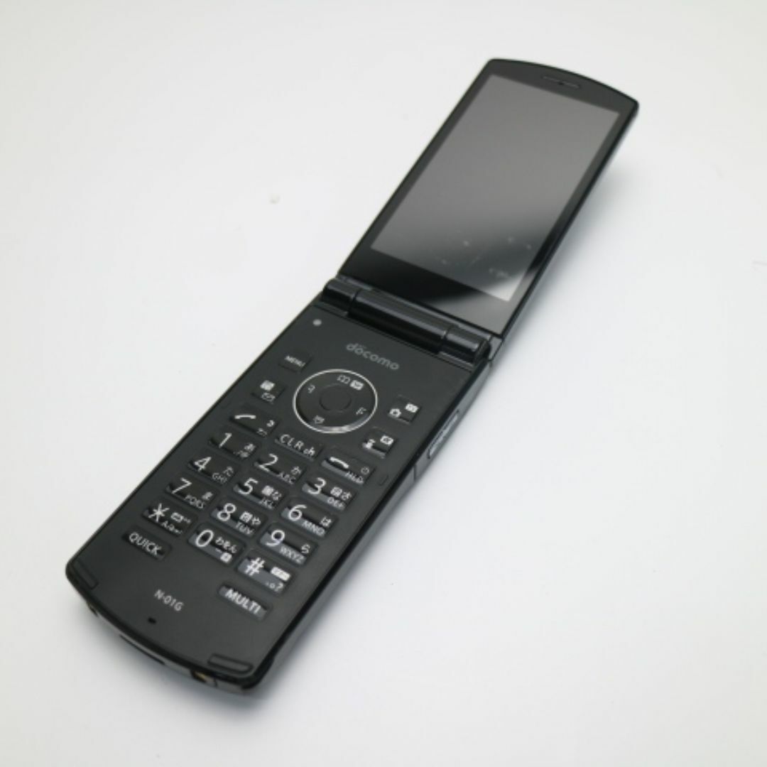 NEC(エヌイーシー)の良品中古 N-01G ブラック 白ロム M777 スマホ/家電/カメラのスマートフォン/携帯電話(携帯電話本体)の商品写真