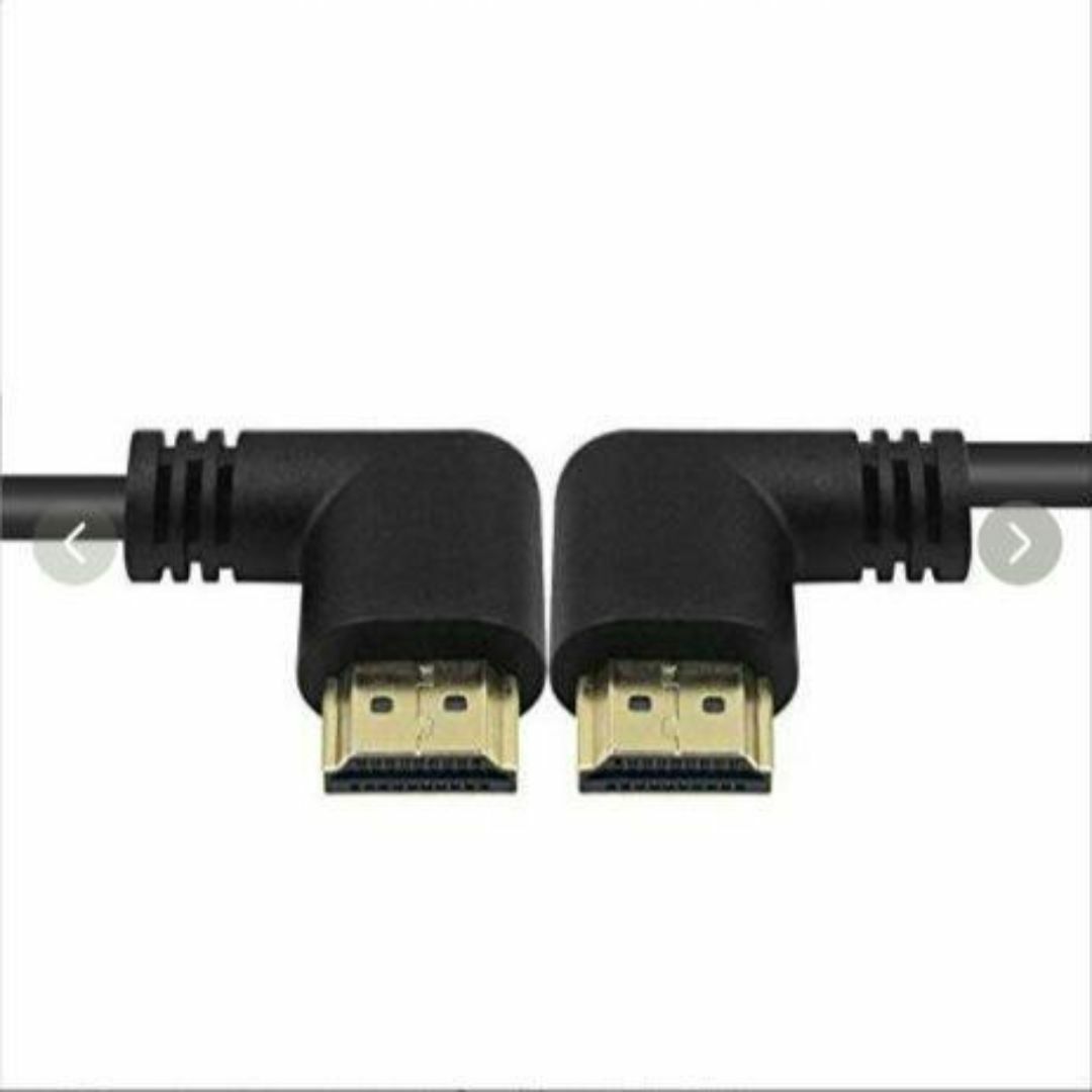 両端L型HDMI2.0ケーブル 50cm 4K  HDMI オス-オスケーブル スマホ/家電/カメラのテレビ/映像機器(映像用ケーブル)の商品写真