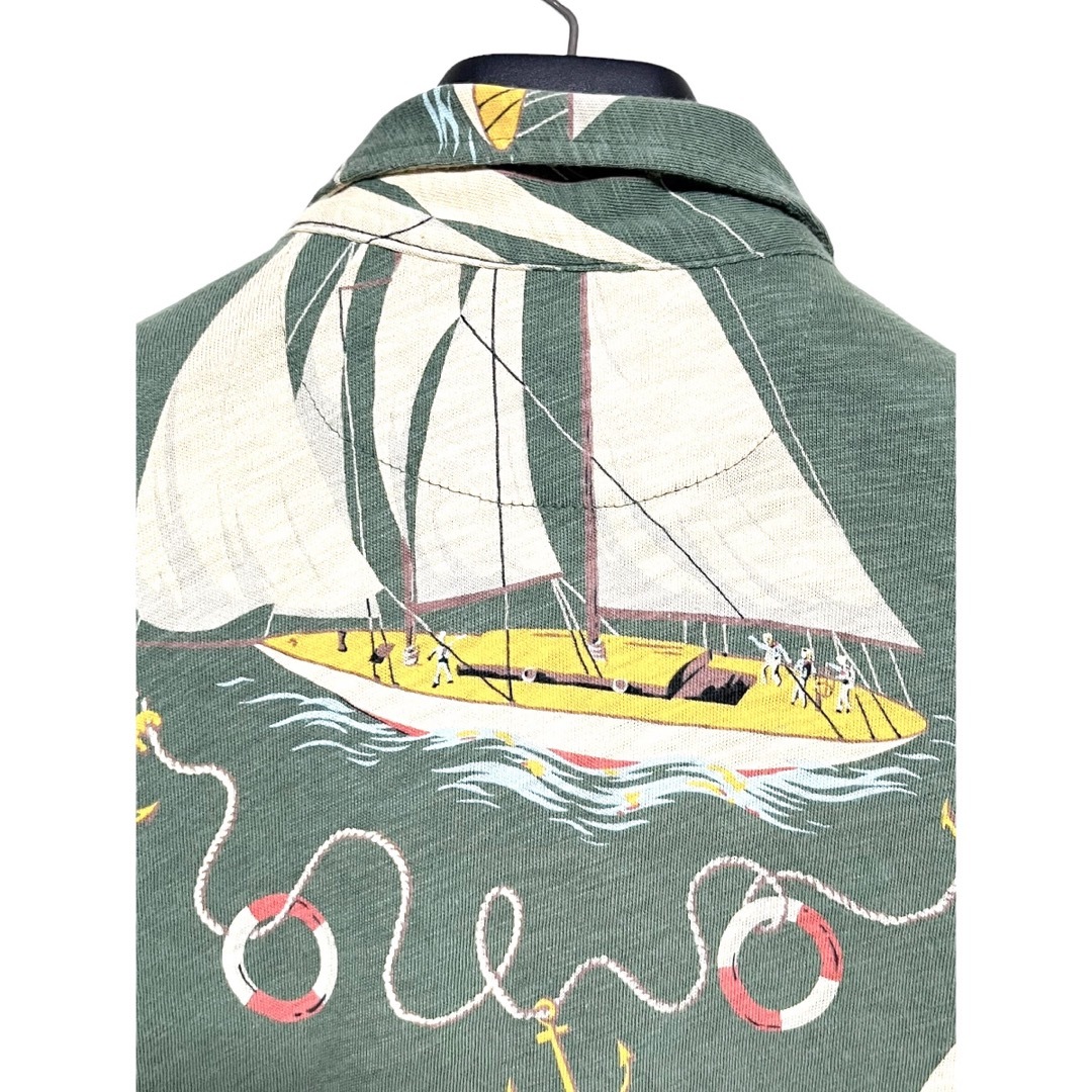 Ralph Lauren(ラルフローレン)の匿名発送　美品　ラルフローレン　マリンスカーフデザインポロシャツ　M相当 レディースのトップス(ポロシャツ)の商品写真