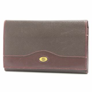 グッチ(Gucci)のオールドグッチ　ヴィンテージ　財布　がま口　ブラウンボルドー系　18683912(財布)