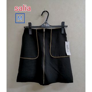 サリア(salire)のサリアsaliaフロントZIPスカート　Ｍサイズ   新品未使用!(ミニスカート)