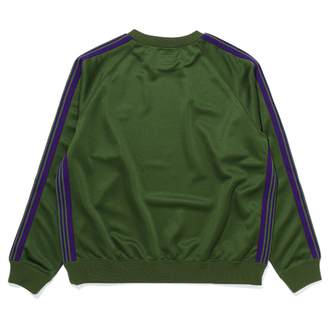 Needles(ニードルス)のニードルズ/NEEDLES トレーナー アパレル メンズ TRACK CREW NECK SHIRT - POLY SMOOTH スウェット IVY GREEN NS245-0001-0002 _0410ff メンズのトップス(スウェット)の商品写真