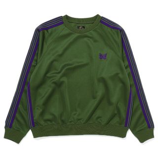 ニードルス(Needles)のニードルズ/NEEDLES トレーナー アパレル メンズ TRACK CREW NECK SHIRT - POLY SMOOTH スウェット IVY GREEN NS245-0001-0002 _0410ff(スウェット)