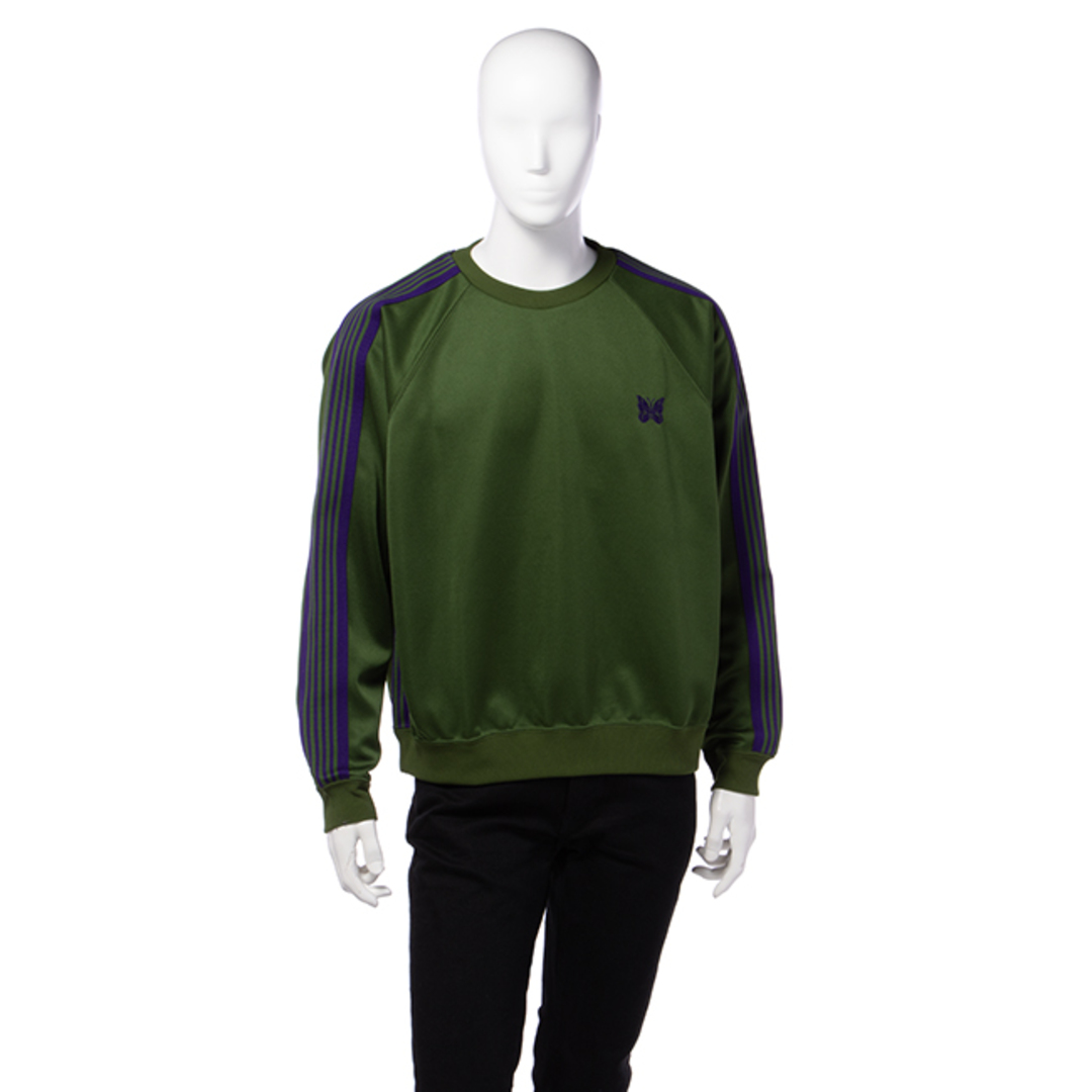 Needles(ニードルス)のニードルズ/NEEDLES トレーナー アパレル メンズ TRACK CREW NECK SHIRT - POLY SMOOTH スウェット IVY GREEN NS245-0001-0002 _0410ff メンズのトップス(スウェット)の商品写真