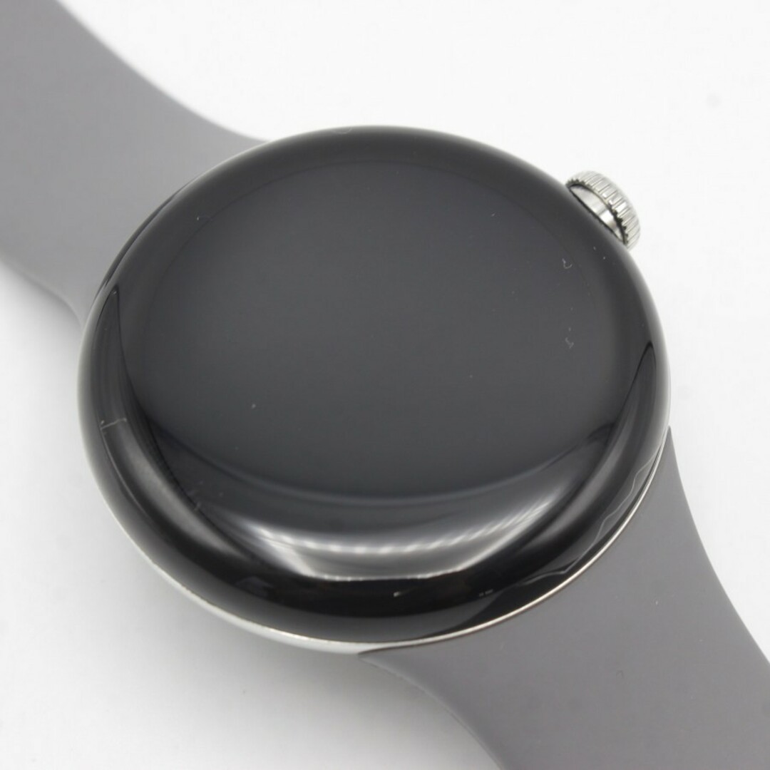 Google Pixel(グーグルピクセル)の【美品】Google Pixel Watch LTE GA04311-TW Polished Silver ステンレス ケース/Charcoal アクティブ バンド スマートウォッチ グーグル ピクセルウォッチ 本体 メンズの時計(腕時計(デジタル))の商品写真