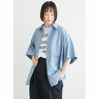 シンゾーン(Shinzone)のTHE SHINZONE WIDE SLEEVE SHIRT 36 BLUE(シャツ/ブラウス(半袖/袖なし))