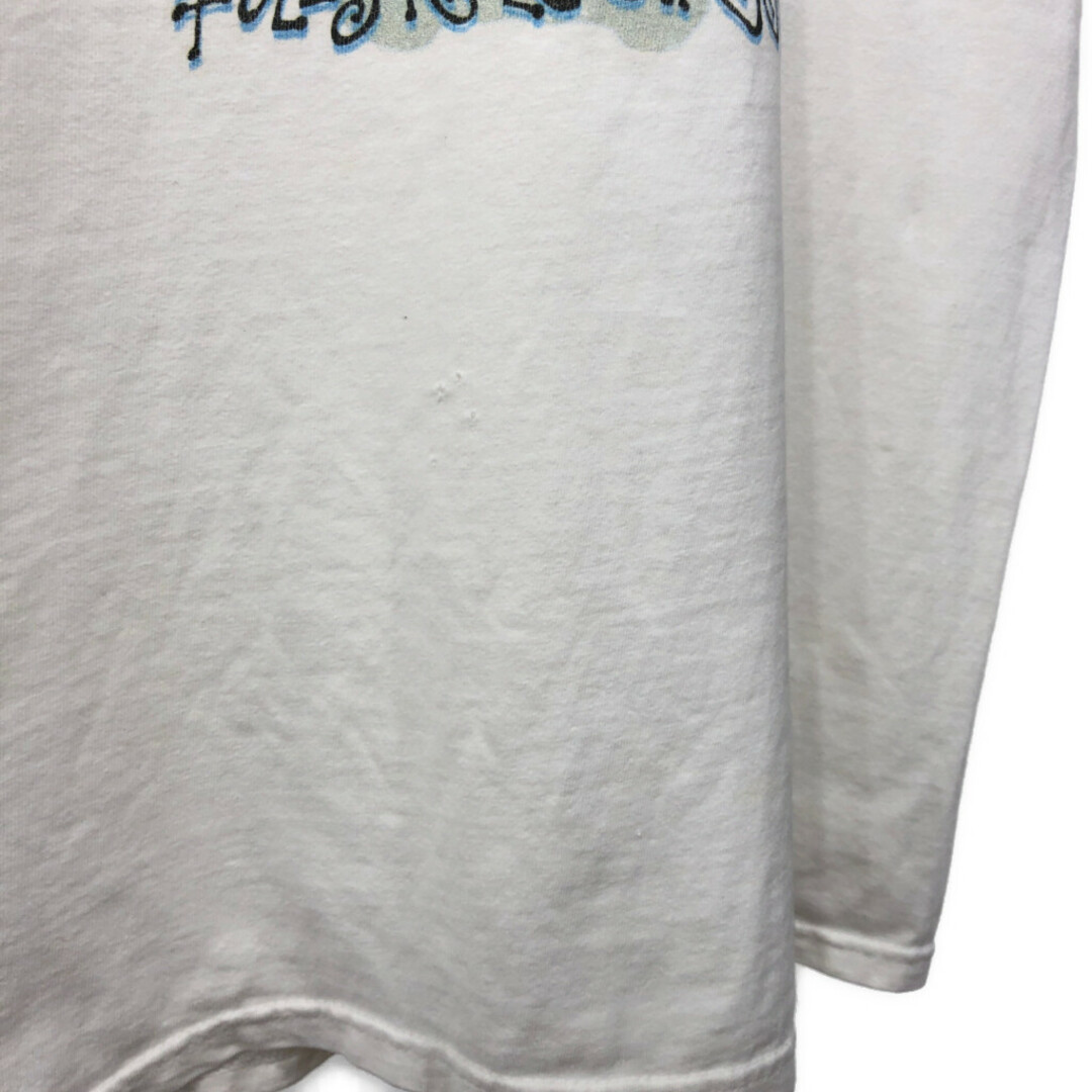 90年代 アニマルプリント FROG フロッグ 半袖Ｔシャツ カエル ホワイト (メンズ M) 中古 古着 Q6631 メンズのトップス(Tシャツ/カットソー(半袖/袖なし))の商品写真