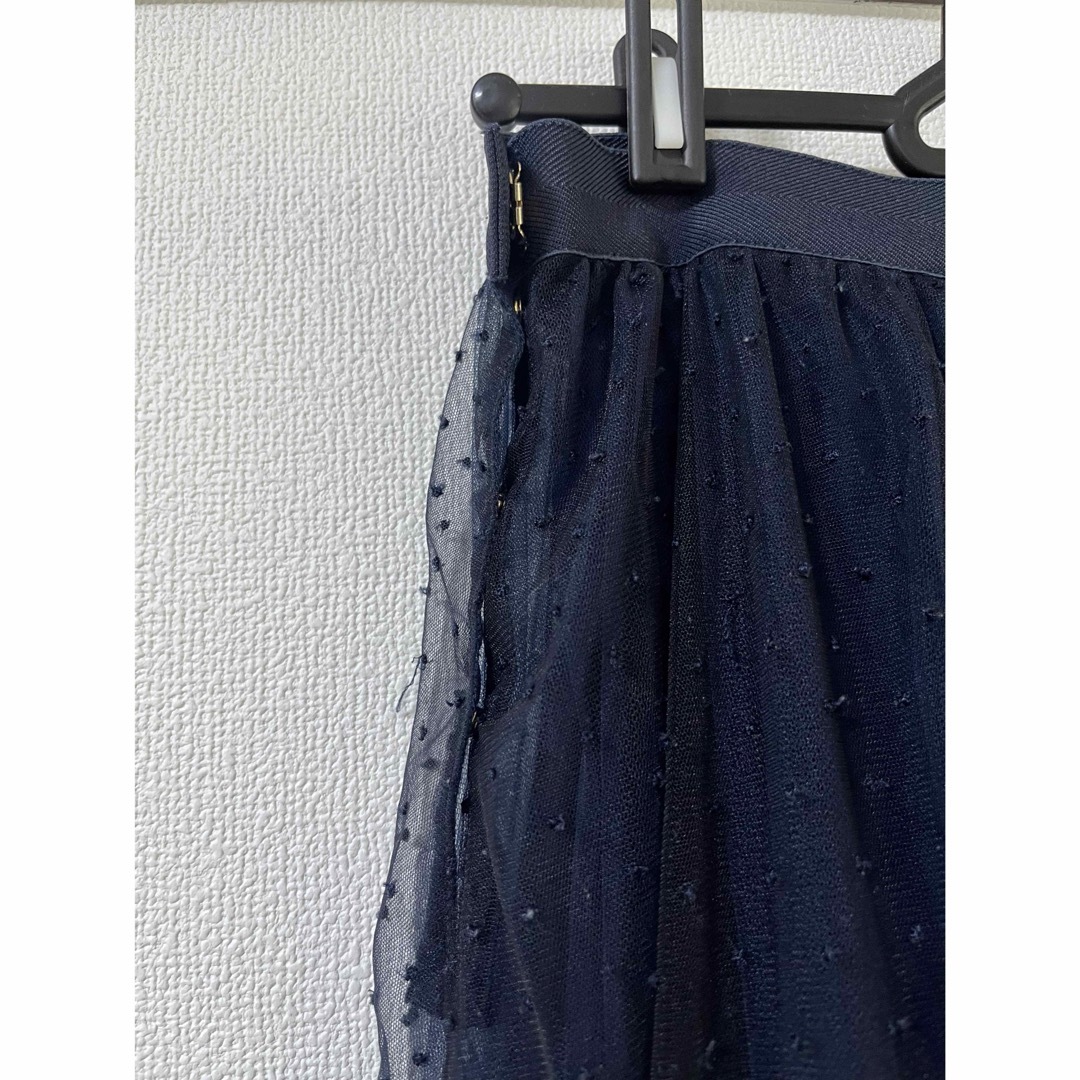 MUVEIL(ミュベール)の☆muveil☆チュールシースルー レイヤードスカート☆ レディースのスカート(ひざ丈スカート)の商品写真