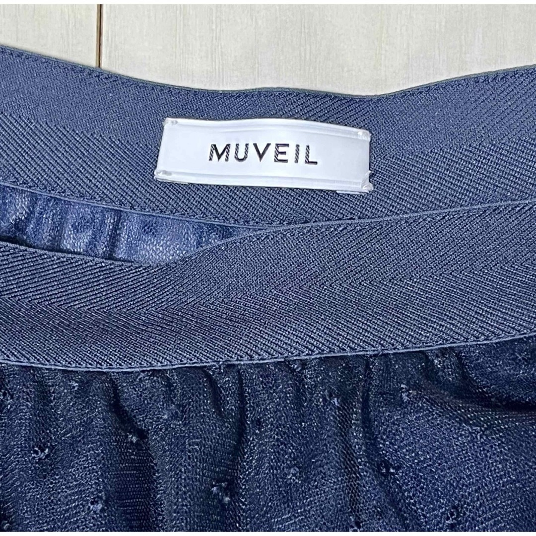 MUVEIL(ミュベール)の☆muveil☆チュールシースルー レイヤードスカート☆ レディースのスカート(ひざ丈スカート)の商品写真