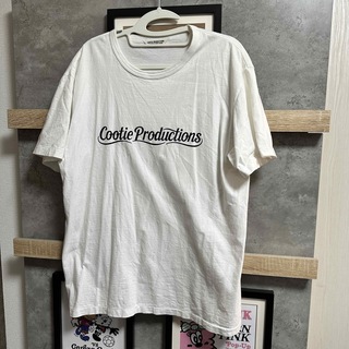 COOTIE - cootie ロゴTシャツ M クーティ ホワイト 半袖 プリント コットン