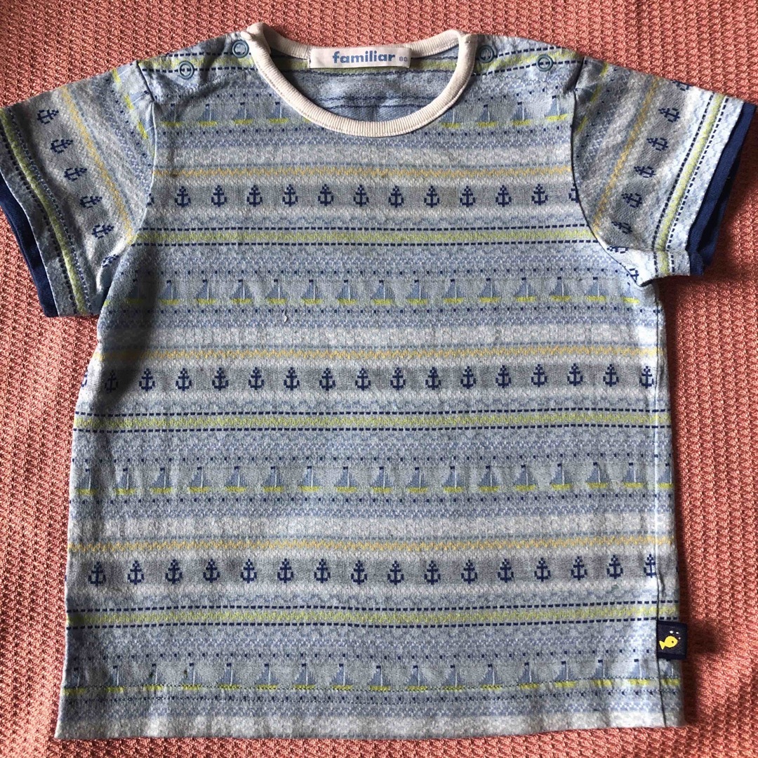 familiar(ファミリア)のファミリアTシャツ　サイズ80 キッズ/ベビー/マタニティのベビー服(~85cm)(Ｔシャツ)の商品写真