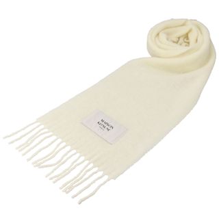 メゾンキツネ(MAISON KITSUNE')のメゾンキツネ/MAISON KITSUNE ストール メンズ BABY ALPACA PLAIN SCARF マフラー MILK LM06206WA0022-0012-P204 _0410ff(マフラー)