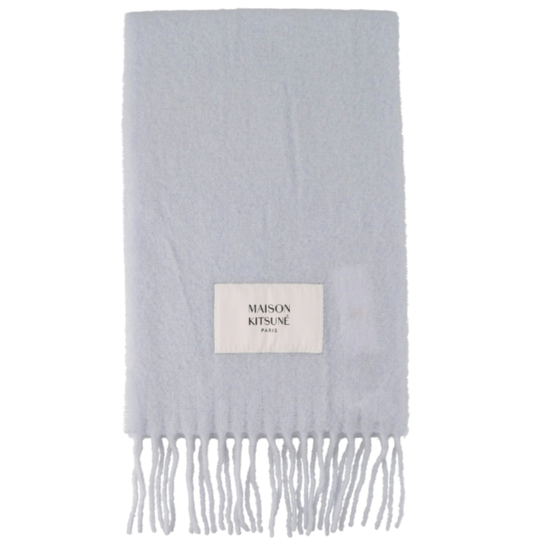 MAISON KITSUNE'(メゾンキツネ)のメゾンキツネ/MAISON KITSUNE ストール メンズ BABY ALPACA PLAIN SCARF マフラー GREY DAWN LM06206WA0022-0012-P412 _0410ff メンズのファッション小物(マフラー)の商品写真