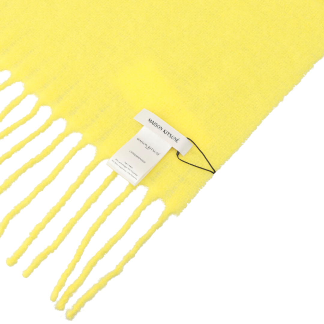 MAISON KITSUNE'(メゾンキツネ)のメゾンキツネ/MAISON KITSUNE ストール メンズ BABY ALPACA PLAIN SCARF マフラー LEMON LW06206WA0022-0012-P725 _0410ff メンズのファッション小物(マフラー)の商品写真