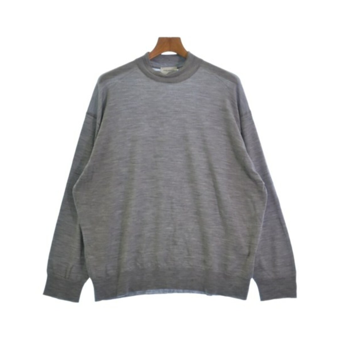 JOHN SMEDLEY(ジョンスメドレー)のJOHN SMEDLEY ジョンスメドレー ニット・セーター M グレー 【古着】【中古】 メンズのトップス(ニット/セーター)の商品写真