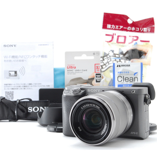 SONY - 希少なグレーカラー♪コンパクトで高機能❤️ SONY  α6000 レンズセット