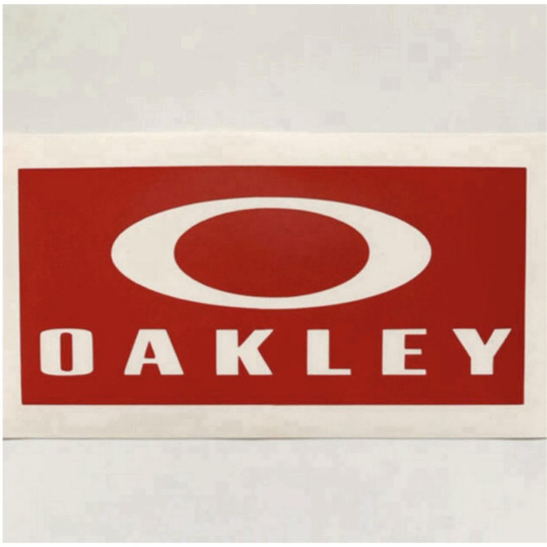 Oakley(オークリー)の[15㎝]OAKLEY オークリー BOXカッティングステッカー◆赤マット◆ スポーツ/アウトドアのスポーツ/アウトドア その他(サーフィン)の商品写真