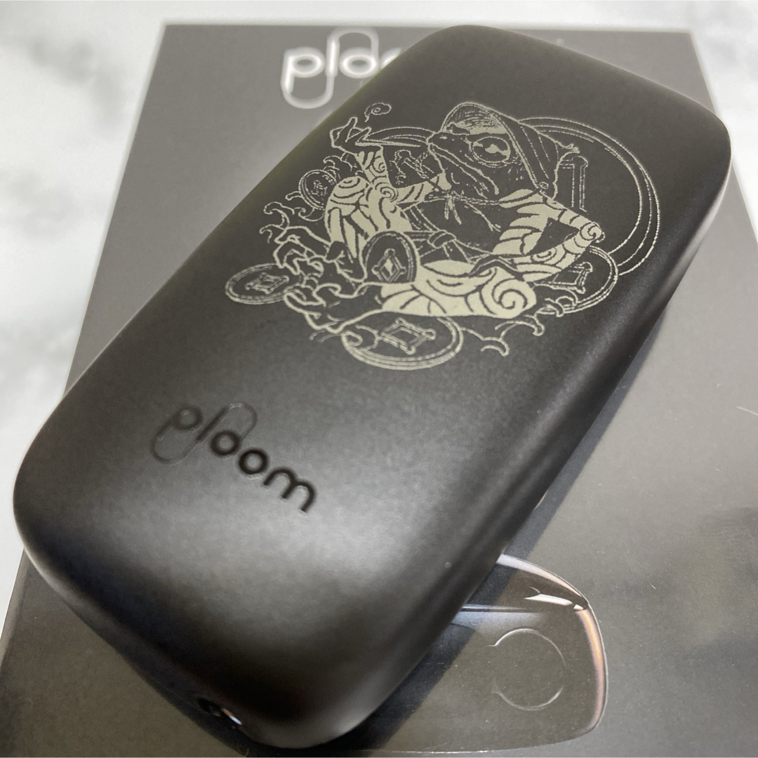 PloomTECH(プルームテック)の刺青 カエル デザイン プルームエックス Ploom X アドバンスド 本体 黒 メンズのファッション小物(タバコグッズ)の商品写真