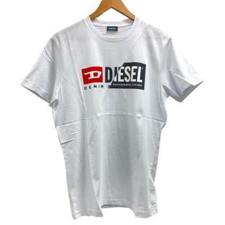 ディーゼル(DIESEL)のディーゼル DIESEL 半袖Ｔシャツ
 ステッチ クルーネック T-DIEGO-CUTY L 00SDP1 0091A ホワイト(Tシャツ(半袖/袖なし))