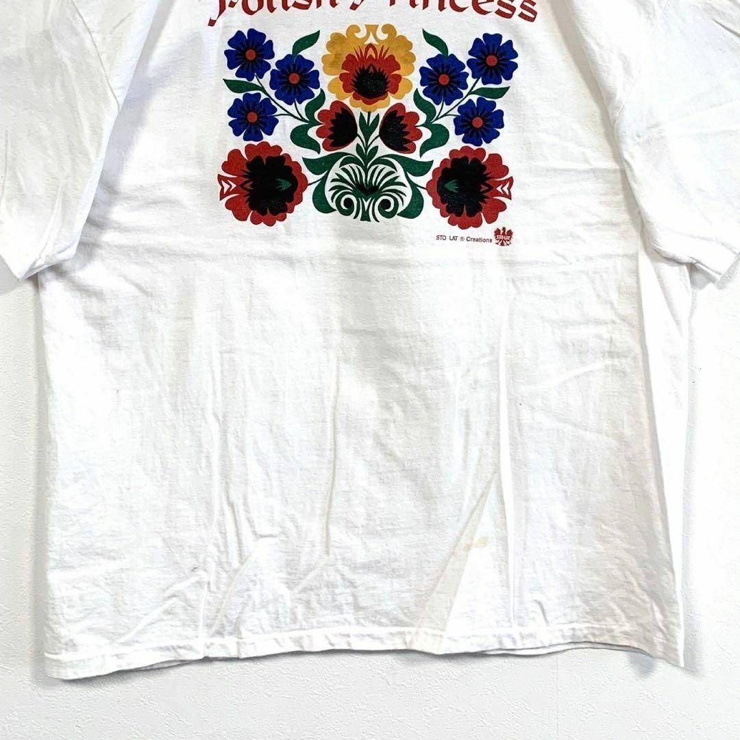 Hanes(ヘインズ)の90年代 コピーライト Hanes 半袖 プリント Tシャツ XLサイズ メンズのトップス(Tシャツ/カットソー(半袖/袖なし))の商品写真