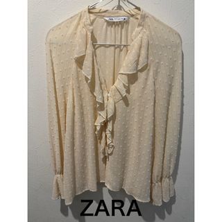 ザラ(ZARA)のZARA ドット　トップス(シャツ/ブラウス(長袖/七分))