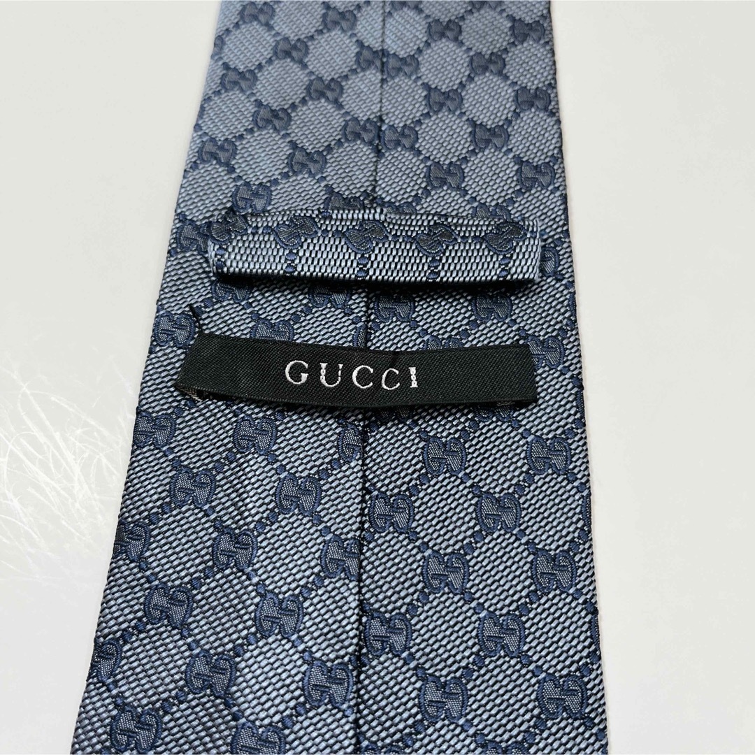 Gucci(グッチ)の美品 グッチ ネクタイ ハイブランド GG柄 シェリーライン インターロッキング メンズのファッション小物(ネクタイ)の商品写真