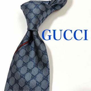 グッチ(Gucci)の美品 グッチ ネクタイ ハイブランド GG柄 シェリーライン インターロッキング(ネクタイ)