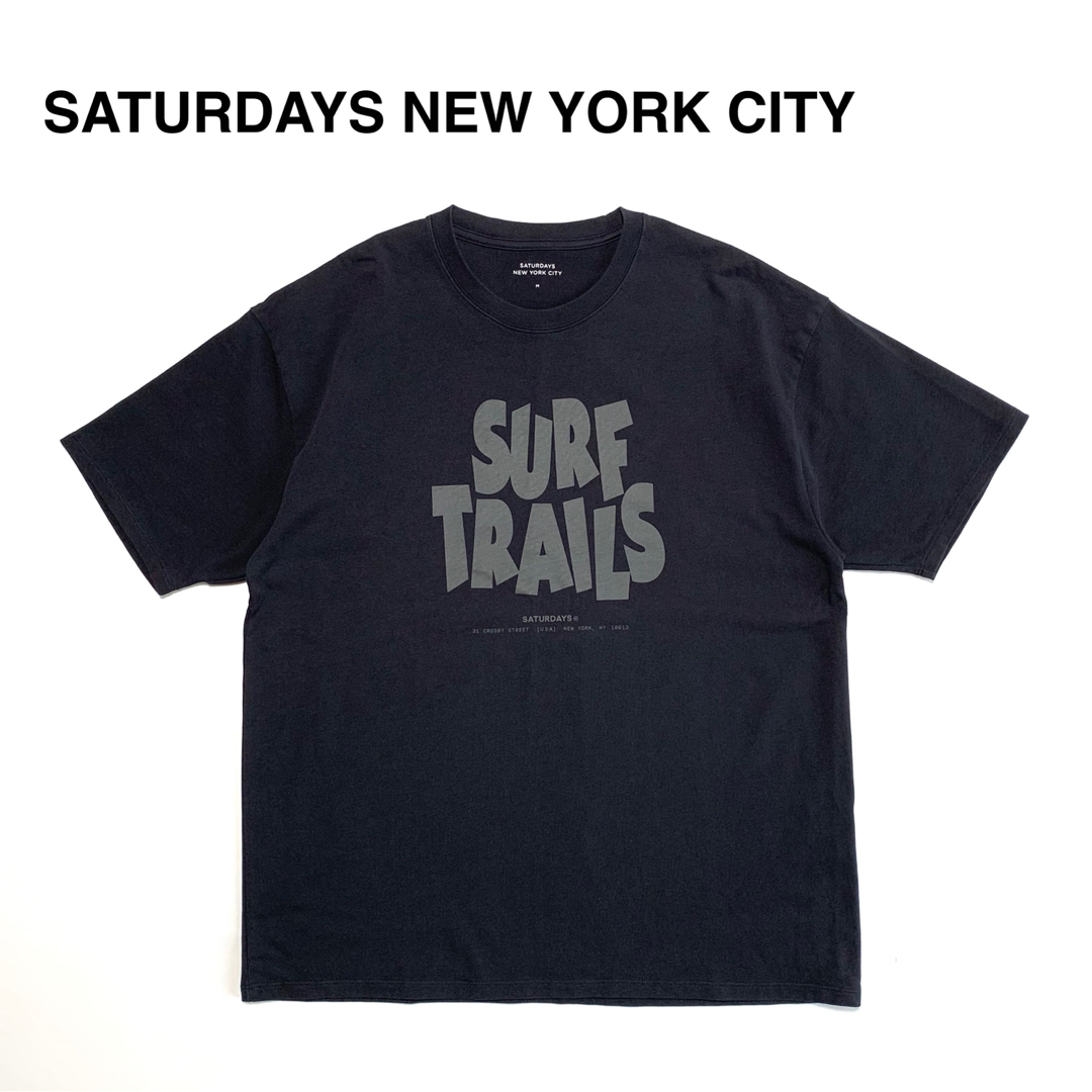 Saturdays NYC(サタデーズニューヨークシティ)の☆良品 サタデーズニューヨークシティ クルーネック プリント ロゴ Tシャツ メンズのトップス(Tシャツ/カットソー(半袖/袖なし))の商品写真