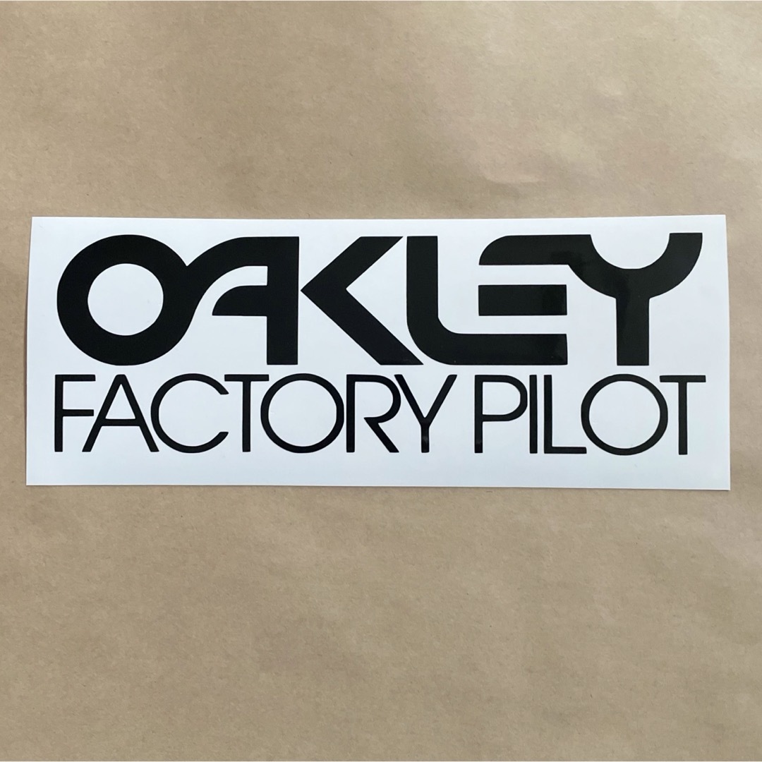 Oakley(オークリー)の[10㎝]OAKLEY オークリー ファクトリーパイロットカッティングステッカー スポーツ/アウトドアのスポーツ/アウトドア その他(スケートボード)の商品写真