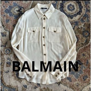 定価¥148,000 BALMAIN バルマン✳︎シルクブラウス