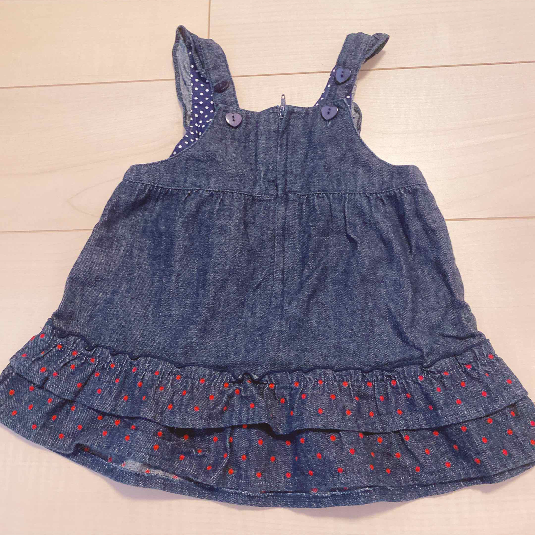 mikihouse(ミキハウス)のミキハウス　ジャンパースカート キッズ/ベビー/マタニティのキッズ服女の子用(90cm~)(スカート)の商品写真