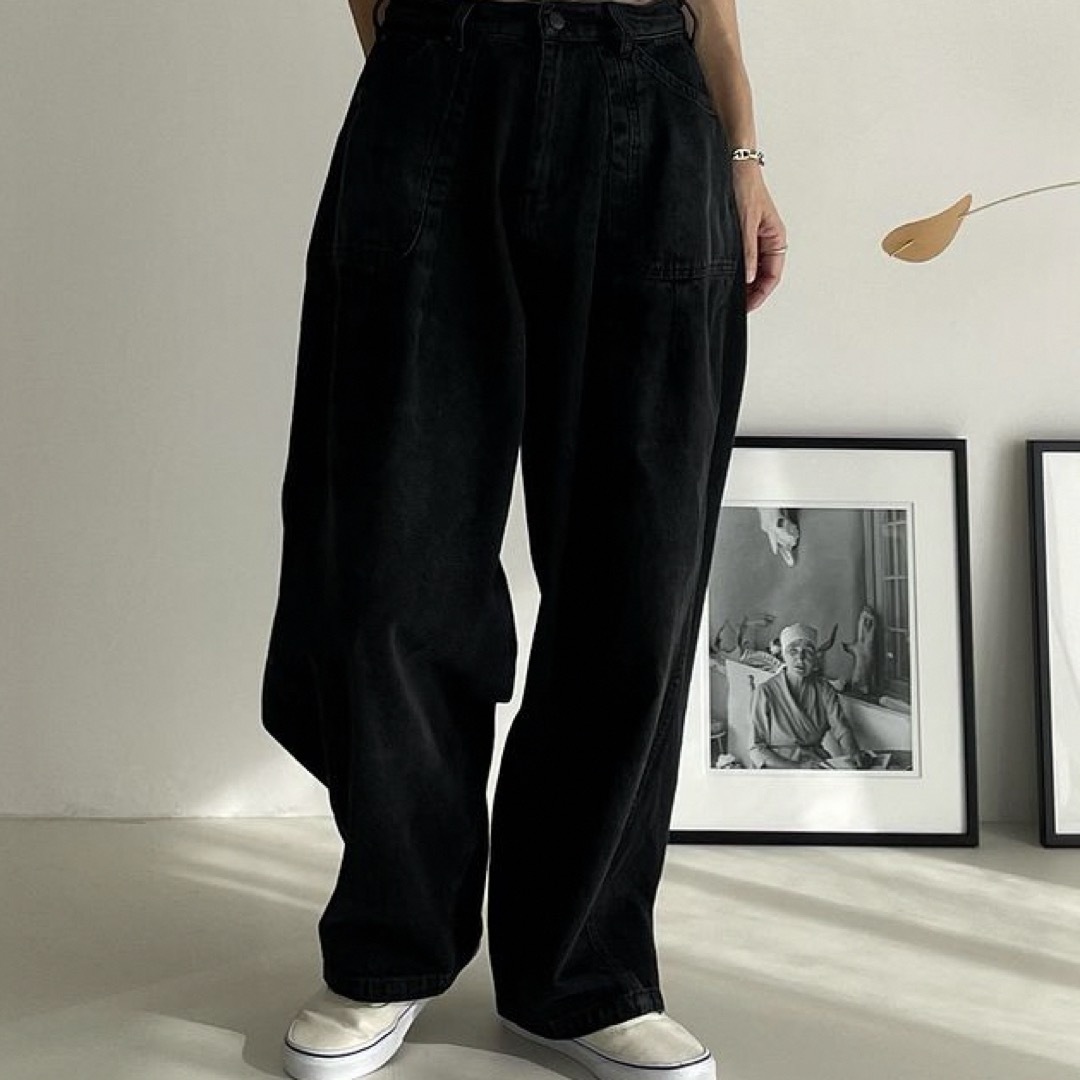 ARGUE(アギュー)のargue vintage black denim pants レディースのパンツ(デニム/ジーンズ)の商品写真