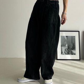 アギュー(ARGUE)のargue vintage black denim pants(デニム/ジーンズ)