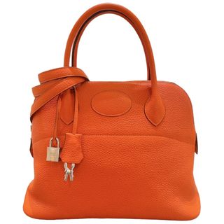 エルメス(Hermes)の　エルメス HERMES ボリード31 □R刻印 オレンジ・シルバー金具 トリヨン レディース ハンドバッグ(ハンドバッグ)