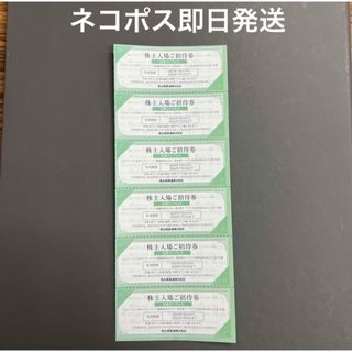 名古屋鉄道 株主優待 名鉄インプレス 入場招待券6枚(遊園地/テーマパーク)