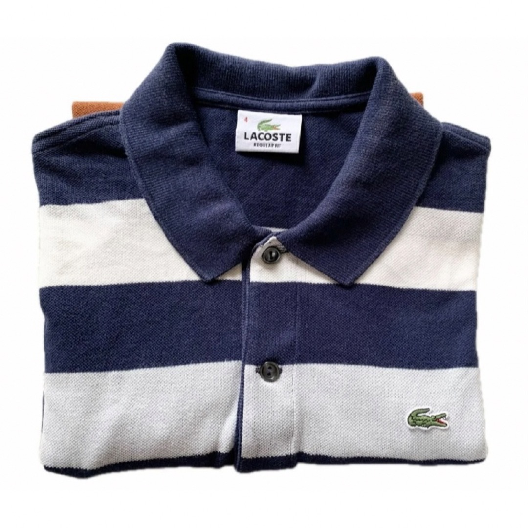 LACOSTE(ラコステ)のLACOSTE/ラコステ 半袖ボーダー ポロシャ ツ メンズのトップス(Tシャツ/カットソー(半袖/袖なし))の商品写真