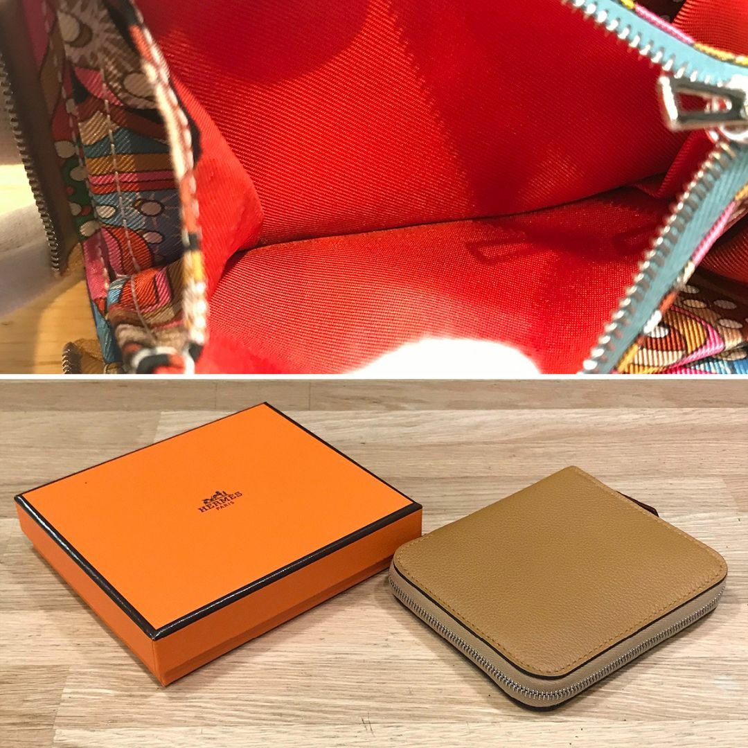 Hermes(エルメス)の新品未使用 エルメス アザップコンパクト シルクイン セサミ エバーカラー B刻 レディースのファッション小物(財布)の商品写真