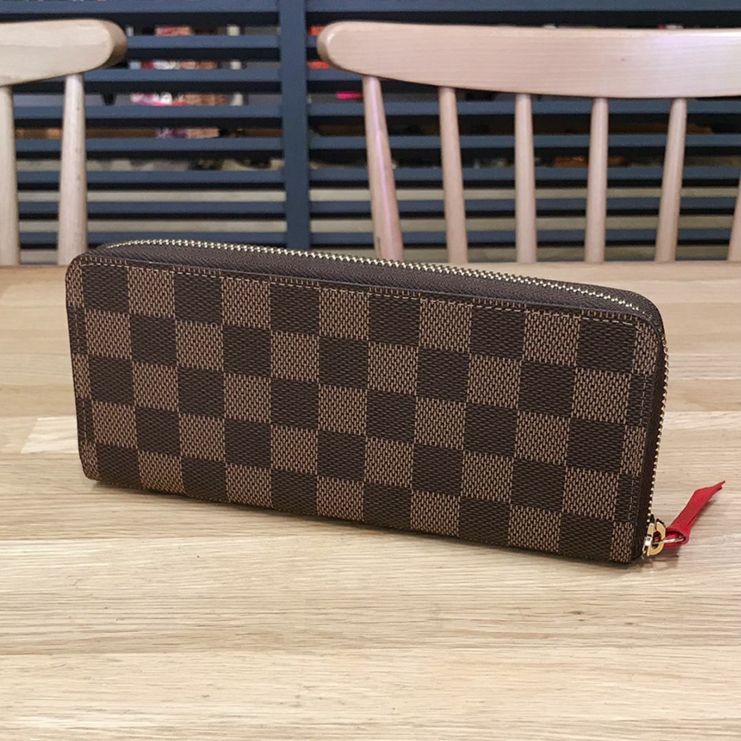 LOUIS VUITTON(ルイヴィトン)の新品同様 ルイヴィトン 現行 ダミエ ポルトフォイユクレマンス 長財布 スリーズ レディースのファッション小物(財布)の商品写真