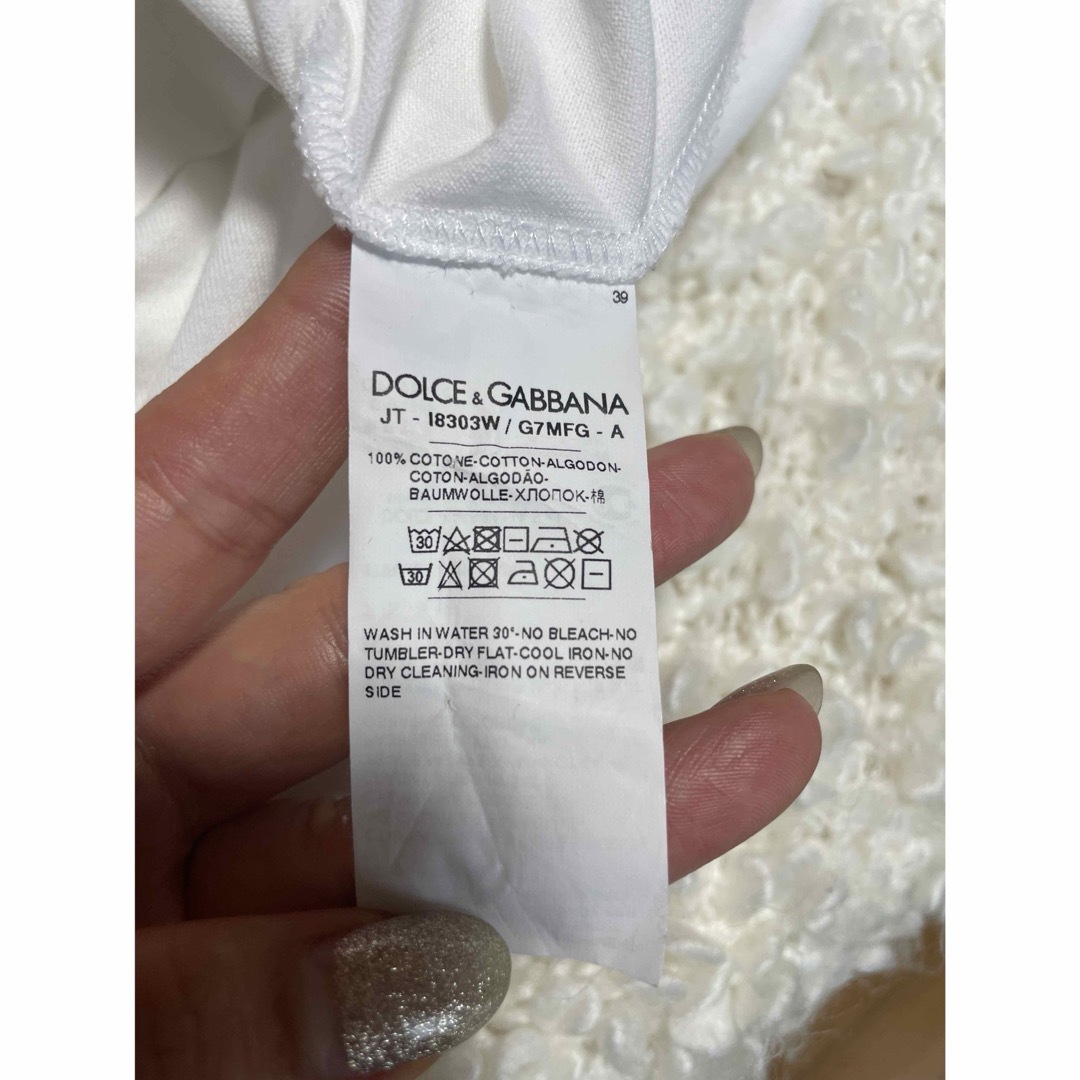 DOLCE&GABBANA(ドルチェアンドガッバーナ)のDolce&GabbanaロゴT レディースのトップス(Tシャツ(半袖/袖なし))の商品写真