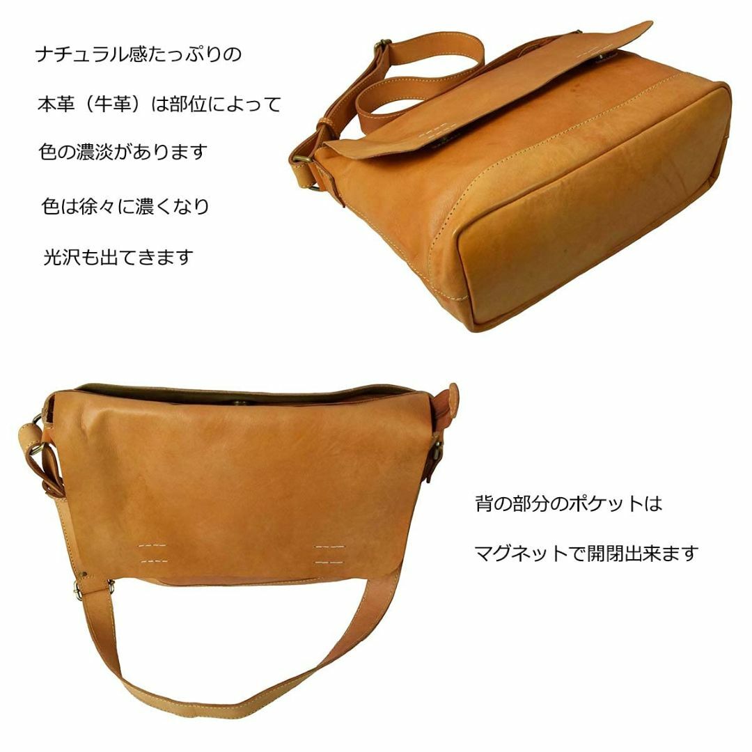 【色: ブラウン】[ｾﾞﾆｽ] ショルダーバック 本革 オイルレザー 本革 メン メンズのバッグ(その他)の商品写真