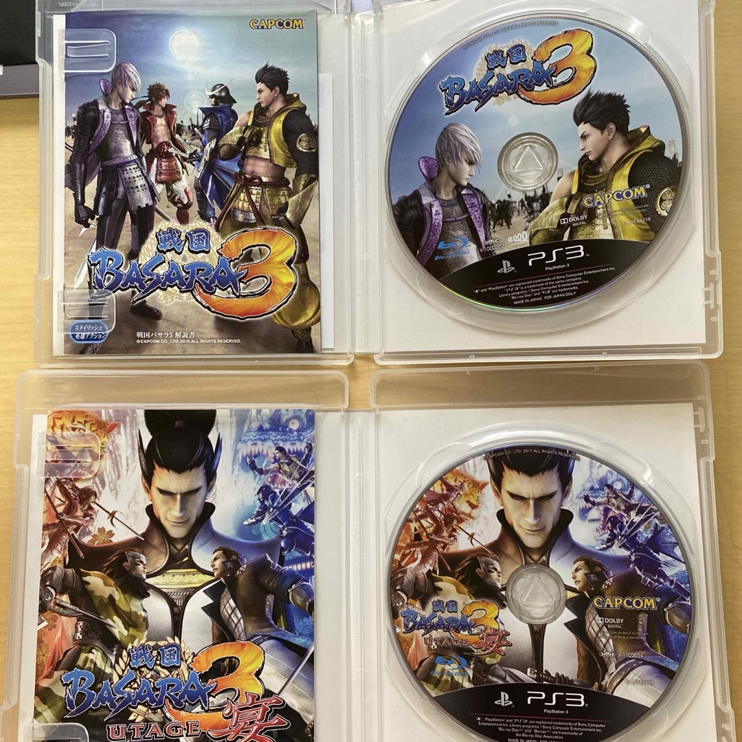 PlayStation3(プレイステーション3)の戦国無双3Z　戦国無双4　戦国BASARA3　戦国BASARA3宴　PS3 エンタメ/ホビーのゲームソフト/ゲーム機本体(家庭用ゲームソフト)の商品写真