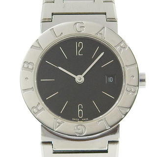 ブルガリ(BVLGARI)の【BVLGARI】ブルガリ ブルガリブルガリ BB26SSD ステンレススチール クオーツ アナログ表示 ボーイズ 黒文字盤 腕時計(腕時計)