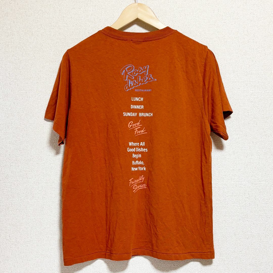 moussy(マウジー)のMOUSSY　マウジー　半袖　Tシャツ　カットソー　ブラウン　茶色　プリント レディースのトップス(Tシャツ(半袖/袖なし))の商品写真