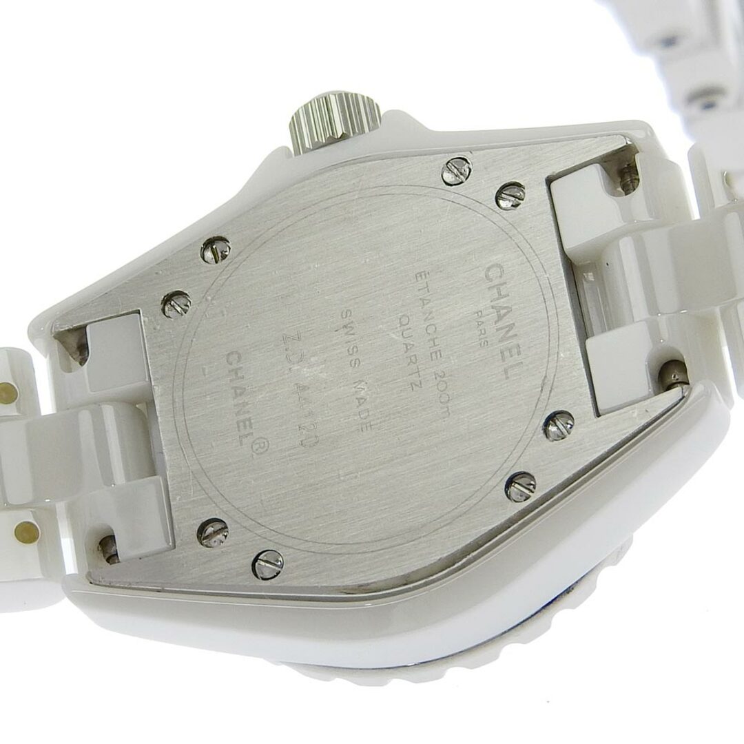 CHANEL(シャネル)の【CHANEL】シャネル J12 H0967 ホワイトセラミック×ダイヤモンド クオーツ アナログ表示 レディース 白文字盤 腕時計 レディースのファッション小物(腕時計)の商品写真