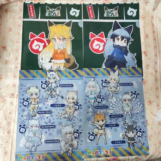 ニッシンショクヒン(日清食品)のNo.A-3✂️ けものフレンズ×どん兵衛 クリアファイル4枚セット(クリアファイル)